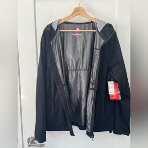 Canada Weathergear Black Windbreaker Active Jacket XL NWT
